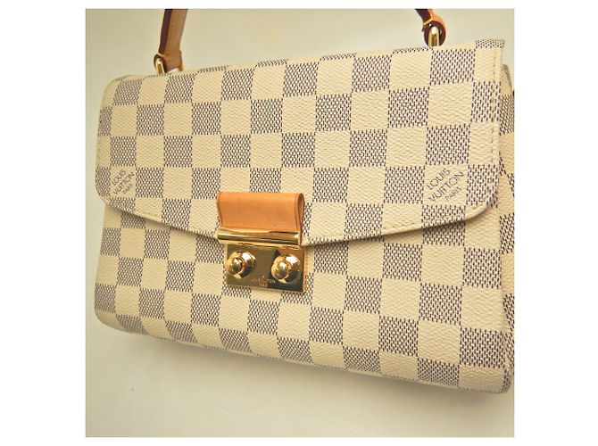 Borsa Louis Vuitton Damier Azur Croisette Blu Damier ebene - vista 10