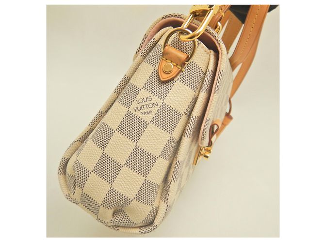 Borsa Louis Vuitton Damier Azur Croisette Blu Damier ebene - vista 12