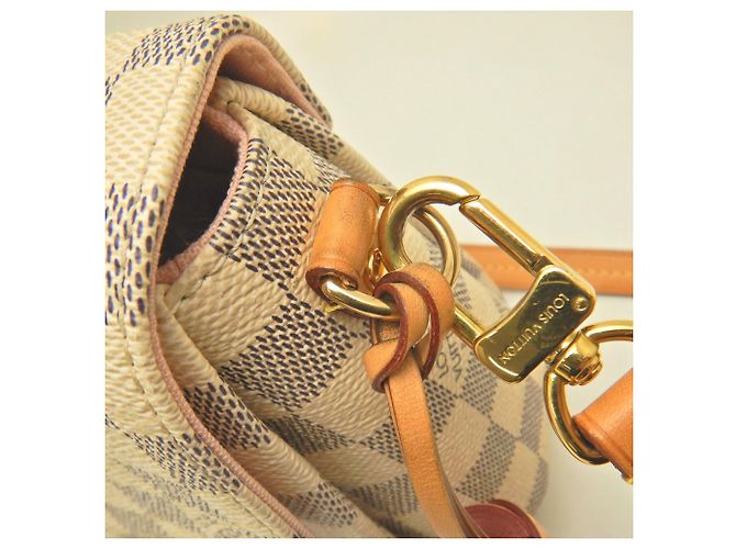 Borsa Louis Vuitton Damier Azur Croisette Blu Damier ebene - vista 13