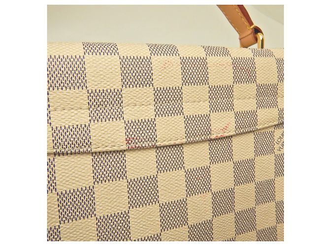 Borsa Louis Vuitton Damier Azur Croisette Blu Damier ebene - vista 16