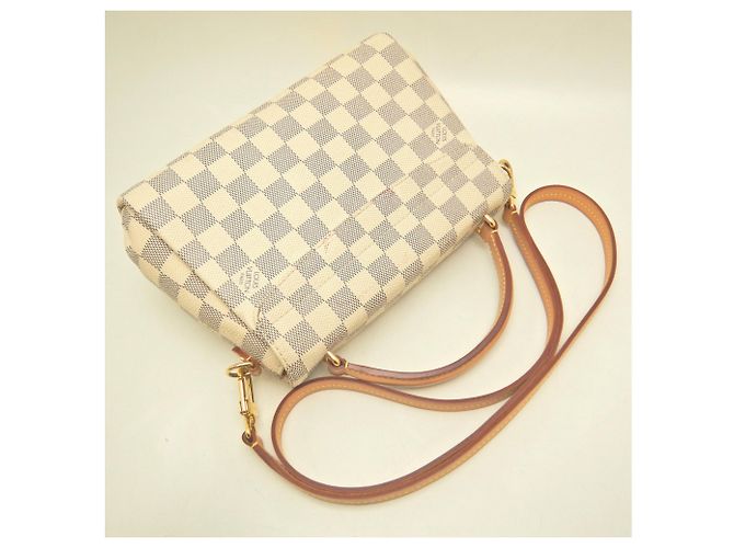 Borsa Louis Vuitton Damier Azur Croisette Blu Damier ebene - vista 3