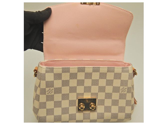 Borsa Louis Vuitton Damier Azur Croisette Blu Damier ebene - vista 6