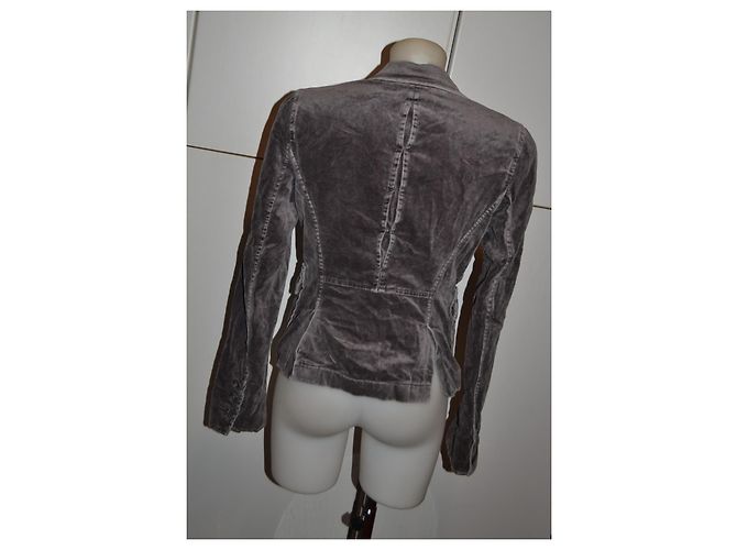 Giacca Pinko velluto grigio - vista 4