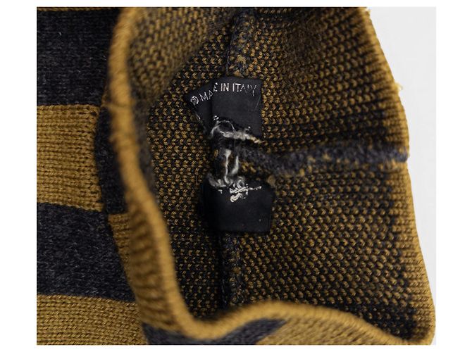Gestreifter Nummer 2 Wrestler Rollkragenpullover 'Russischer Konstruktivismus' Jean Paul Gaultier AW86 Grau - Ansicht 7