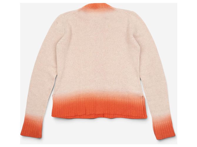 Prada AW11 Strick-Cardigan mit Ombré-Besatz Beige - Ansicht 2