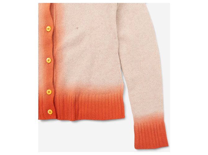 Prada AW11 Strick-Cardigan mit Ombré-Besatz Beige - Ansicht 5