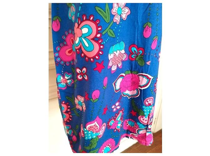 Autre Marque Rosalita Mc Gee Vestido Preppy de Algodón Floral Azul Multicolor - vista 11