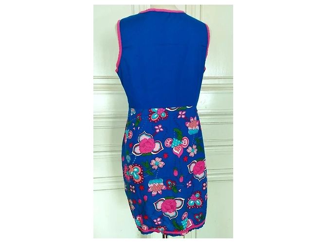 Autre Marque Rosalita Mc Gee Vestido Preppy de Algodón Floral Azul Multicolor - vista 3