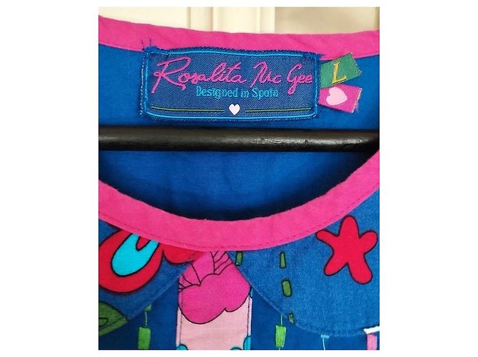 Autre Marque Rosalita Mc Gee Vestido Preppy de Algodón Floral Azul Multicolor - vista 4