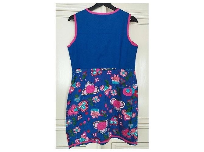 Autre Marque Rosalita Mc Gee Vestido Preppy de Algodón Floral Azul Multicolor - vista 7