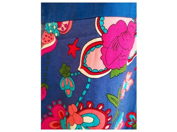 Autre Marque Rosalita Mc Gee Vestido Preppy de Algodón Floral Azul Multicolor - vista 9