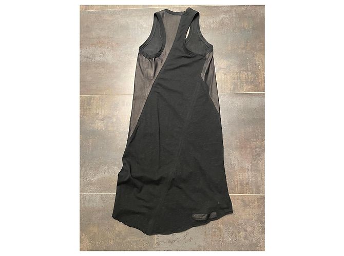 Autre Marque Vestido Asimétrico Isaac Sellam Experience de Cuero y Algodón Negro - vista 4