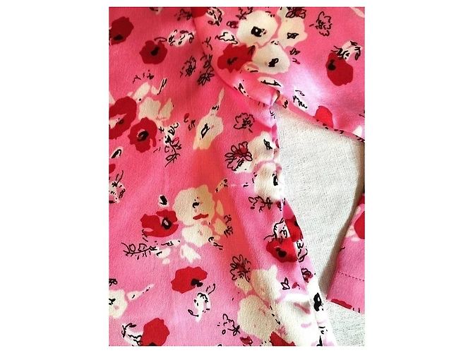 Autre Marque Compania Fantastica Abito Corto Floreale Rosa Bianco Rosso - vista 10