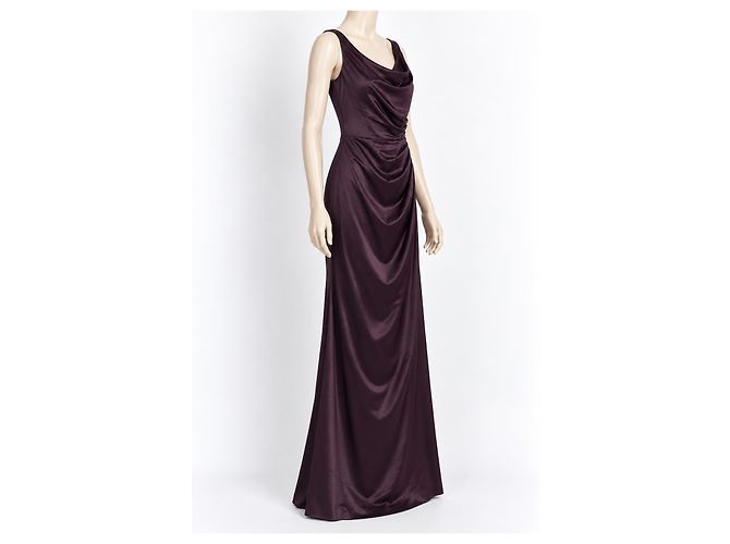 Lela Rose Satin-Abendkleid in Lila Dunkelviolett - Ansicht 2