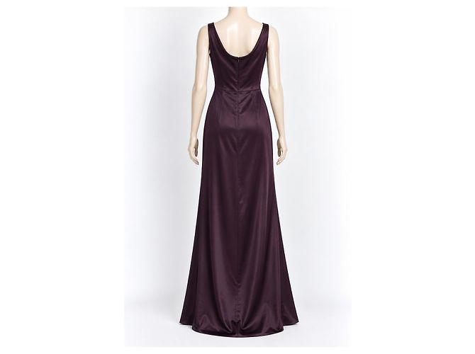 Lela Rose Satin-Abendkleid in Lila Dunkelviolett - Ansicht 4