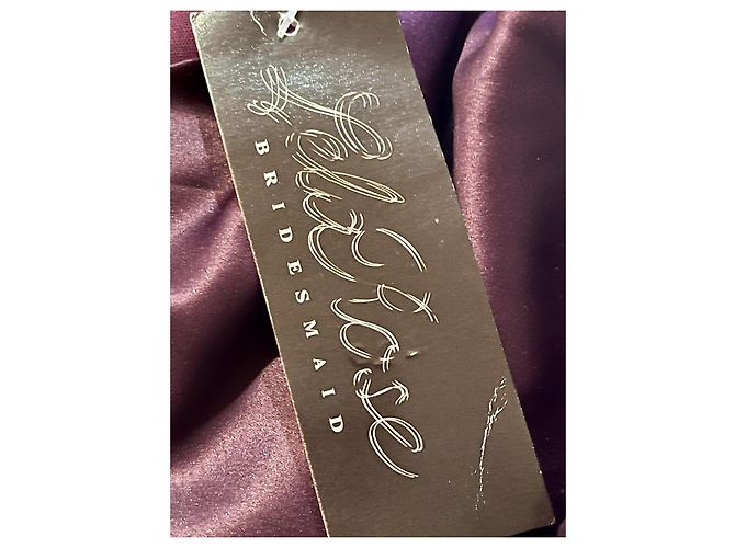 Lela Rose Satin-Abendkleid in Lila Dunkelviolett - Ansicht 5