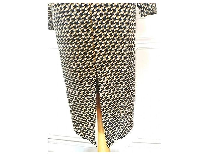 Autre Marque See U Soon Gemustertes Maxi Kleid Braun Schwarz Weiß Golden - Ansicht 16