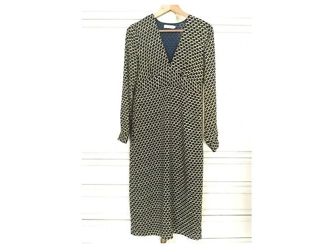 Autre Marque See U Soon Gemustertes Maxi Kleid Braun Schwarz Weiß Golden - Ansicht 18