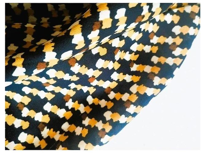 Autre Marque See U Soon Gemustertes Maxi Kleid Braun Schwarz Weiß Golden - Ansicht 6