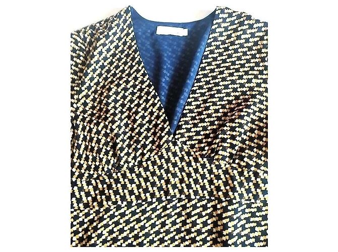 Autre Marque See U Soon Gemustertes Maxi Kleid Braun Schwarz Weiß Golden - Ansicht 9