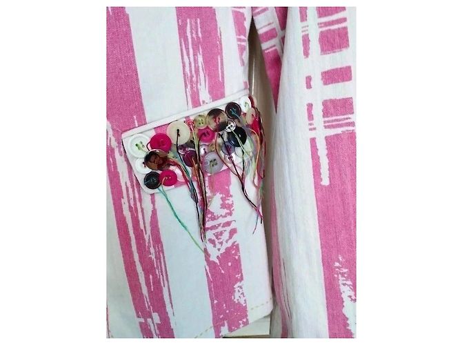 Autre Marque Ringspun Elvis Las Vegas Collector Wendbare Jacke Rosa Pink Weiß Mehrfarben - Ansicht 13