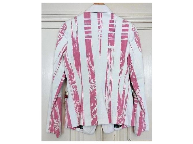 Autre Marque Ringspun Elvis Las Vegas Collector Wendbare Jacke Rosa Pink Weiß Mehrfarben - Ansicht 14