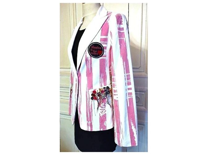 Autre Marque Ringspun Elvis Las Vegas Collector Wendbare Jacke Rosa Pink Weiß Mehrfarben - Ansicht 18