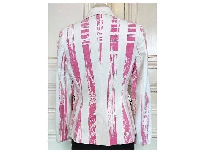 Autre Marque Ringspun Elvis Las Vegas Collector Wendbare Jacke Rosa Pink Weiß Mehrfarben - Ansicht 6