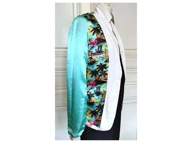 Autre Marque Ringspun Elvis Las Vegas Collector Wendbare Jacke Rosa Pink Weiß Mehrfarben - Ansicht 9