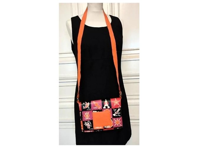 Autre Marque Jean Charles de Castelbajac Borsa a Tracolla Mission Mars Collector Nero Rosa Rosso Multicolore Arancione - vista 11