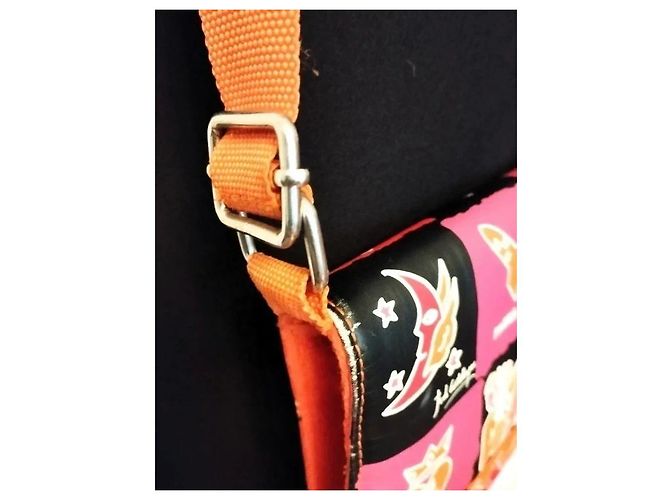 Autre Marque Jean Charles de Castelbajac Borsa a Tracolla Mission Mars Collector Nero Rosa Rosso Multicolore Arancione - vista 5