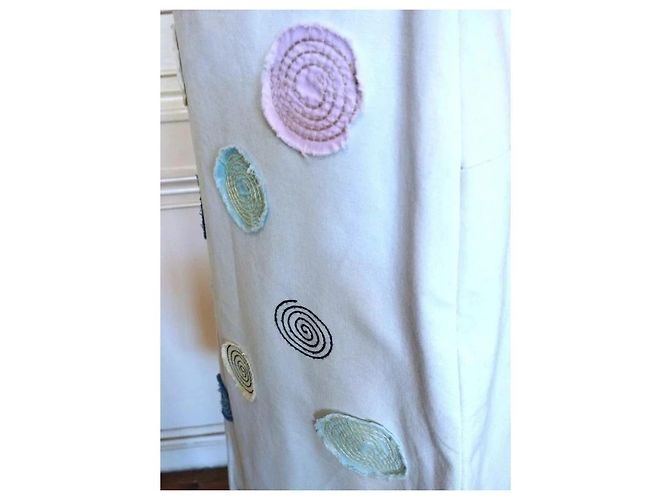 Johnnie Boden Boden Gonna Estiva con Spirali in Rilievo Rosa Bianco Blu Multicolore Beige - vista 9