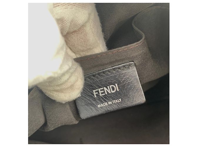 Fendi Borsa a Tracolla in Tela con Motivo FF Zucca Nero - vista 6
