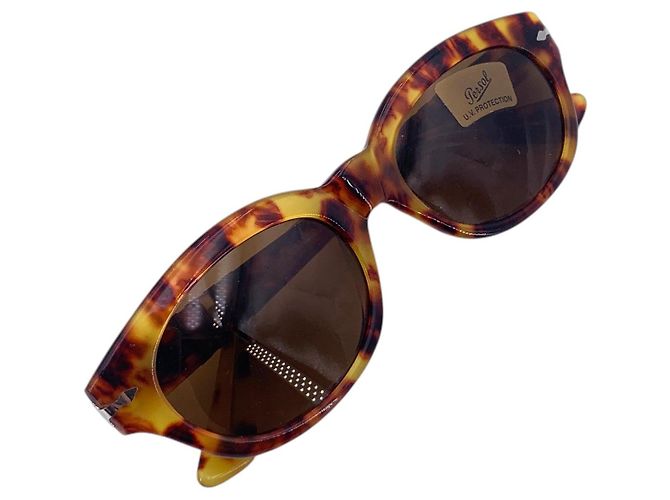 Persol Occhiali da sole Vintage Brown Plastic 830 Ornella Muti 52/18 137mm Marrone - vista 6