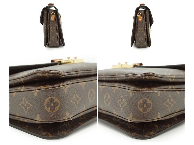 Louis Vuitton Borsa a tracolla Pochette Metis MM in Monogram Canvas Marrone - vista 4