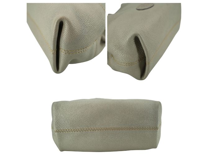 Fendi Selleria Gray Leather Cuoio Romano 2Bag Borsa a Tracolla Tote Grigio - vista 4