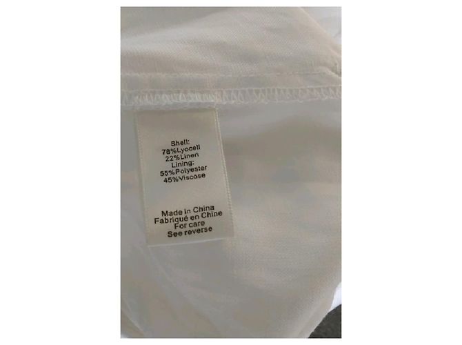 Autre Marque Macacão de linho branco - vista 6