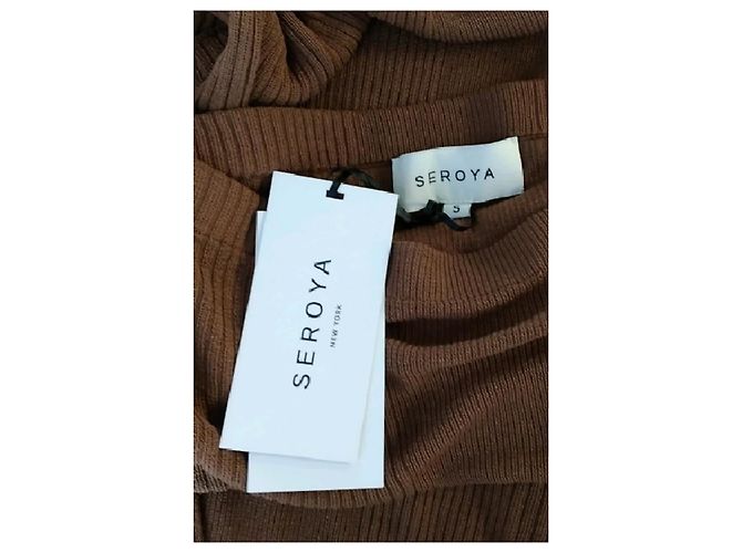 Autre Marque SEROYA Maxirock braun Viscose - Ansicht 5