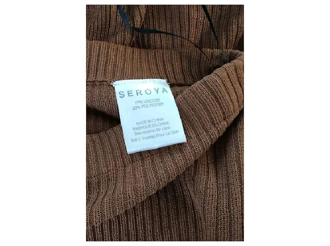 Autre Marque SEROYA Maxirock braun Viscose - Ansicht 6