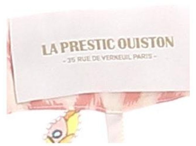 La Prestic Ouiston Calças de seda brancas estampadas Branco - vista 5
