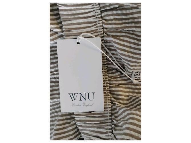 Autre Marque Calções de algodão branco WNU - vista 5