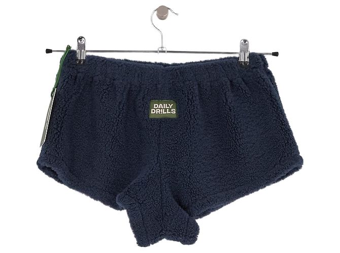 Autre Marque Pantaloncini a gamba dritta Daily Drills Blu Navy - vista 4