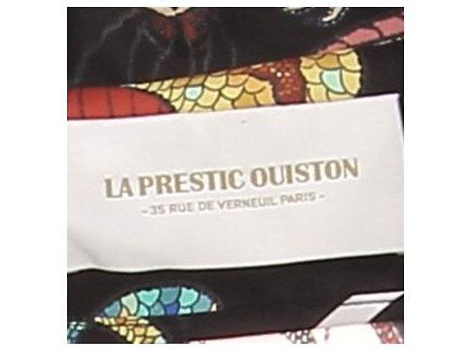 La Prestic Ouiston Camicia in seta nera stampata Nero - vista 5
