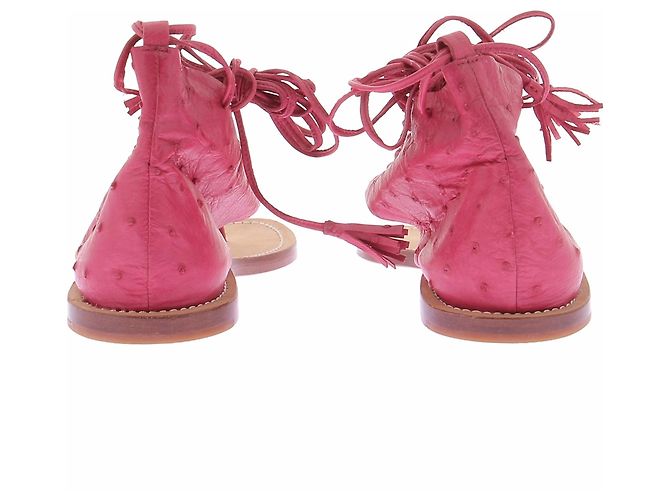 Autre Marque Sandali rossi in pelle SUNDAYS ST TROPEZ Rosso - vista 6