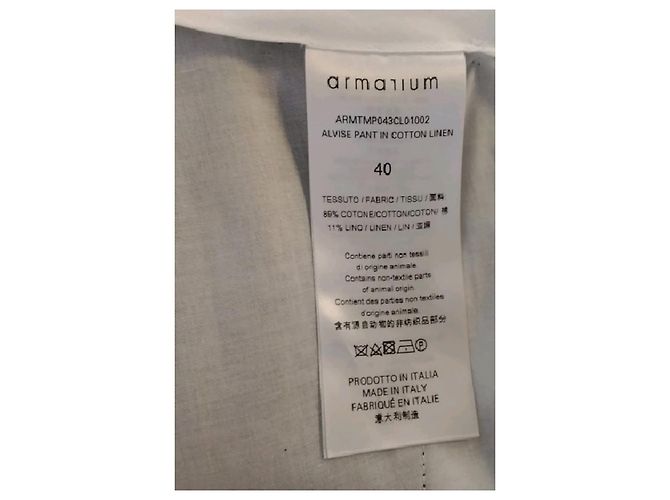 Autre Marque Pantalones de algodón negros ARMARIUM - vista 6