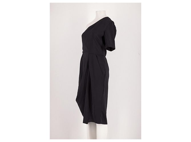Vestido midi de viscosa negro Tiffany & Co - vista 4