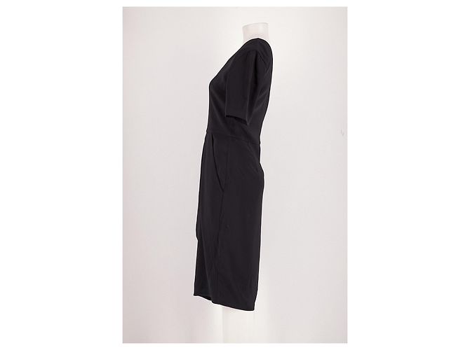 Vestido midi de viscosa negro Tiffany & Co - vista 5