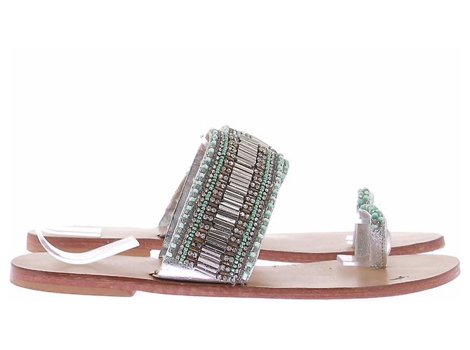 Autre Marque Sandali con strass STAR MELA Argentati Argento - vista 6