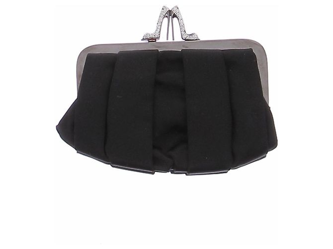 Clutch nera Christian Louboutin Nero - vista 2