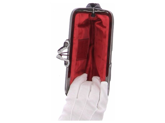 Clutch nera Christian Louboutin Nero - vista 4